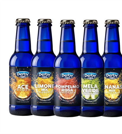 DERBY BLUE LANCIA FRUTTA FRIZZANTE, LA NUOVA FRONTIERA DELL’ANALCOLICO...